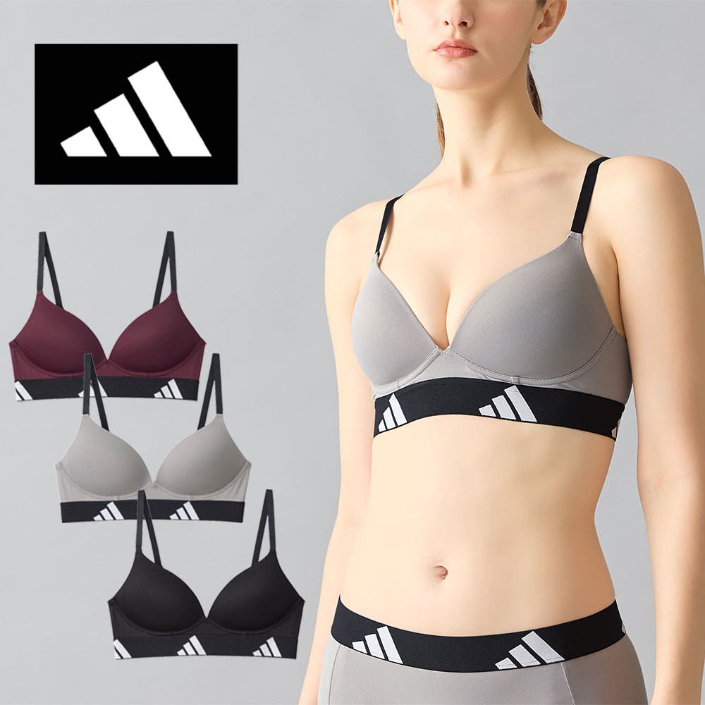 adidas/アディダス ノンワイヤーブラ 吸汗速乾[品番