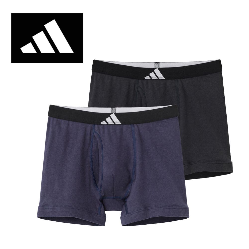 adidas/アディダス ワンポイントロゴ ボクサーパンツ 2枚組[品番
