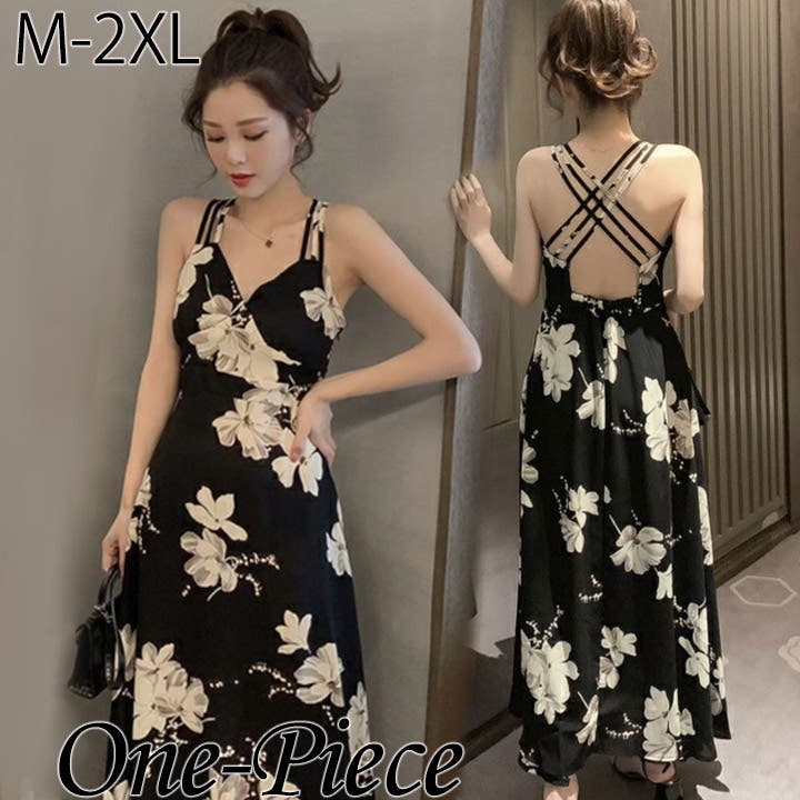 Michal Negrin ❤️花柄ノースリーブマキシワンピース　キラキラ石【M】 ワンピース マキシワンピース ノースリーブ[品番：HNAW0002059