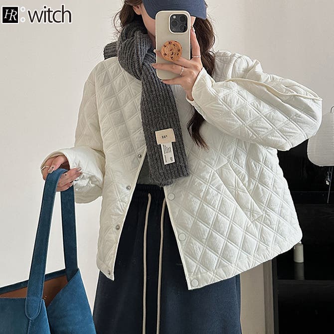 ノーカラーキルティングジャケット[品番：HERW0005627]｜WITCH
