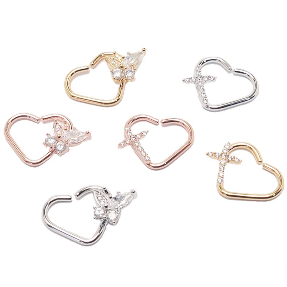 316Lサージカルステンレス 16G CZ[品番：PW000004565]｜ピアス