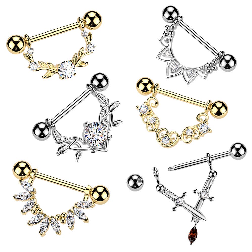 ボディピアス 14G ニップル[品番：PW000005845]｜ピアス専門店