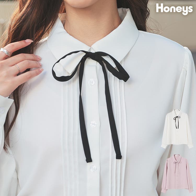 トップス ブラウス 長袖[品番：HNSW0010233]｜Honeys（ハニーズ）の