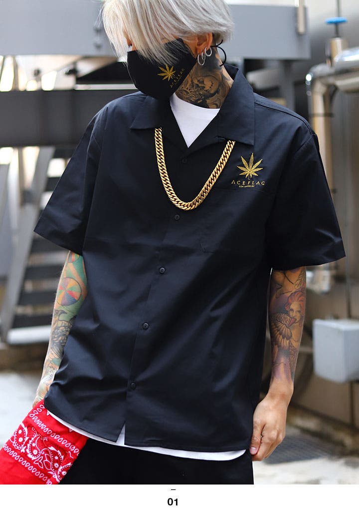 半袖シャツACE FLAG エースフラッグ[品番：HKHM0003866]｜本格派大人の