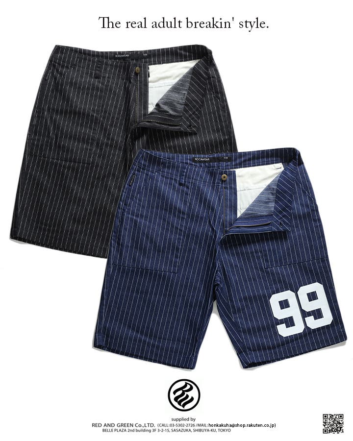 ROCA WEAR ロカウェア 濃紺　ハーフパンツ ROCAWEAR ロカウェア メッシュスウェット ハーフパンツ ショート