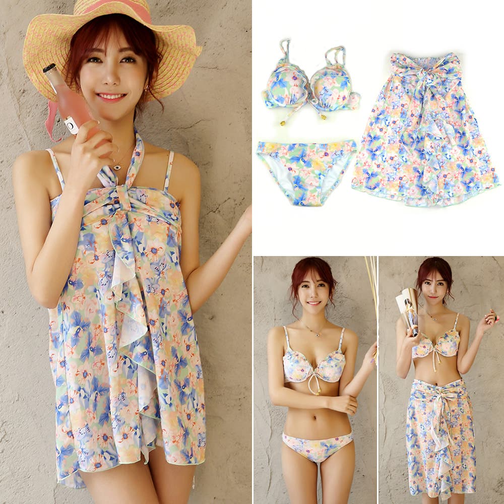 Reir レディース3点セット水着 Reir(水着)(レイール(ﾐｽﾞｷﾞ))｜タンキニ3点セット/ブラック の