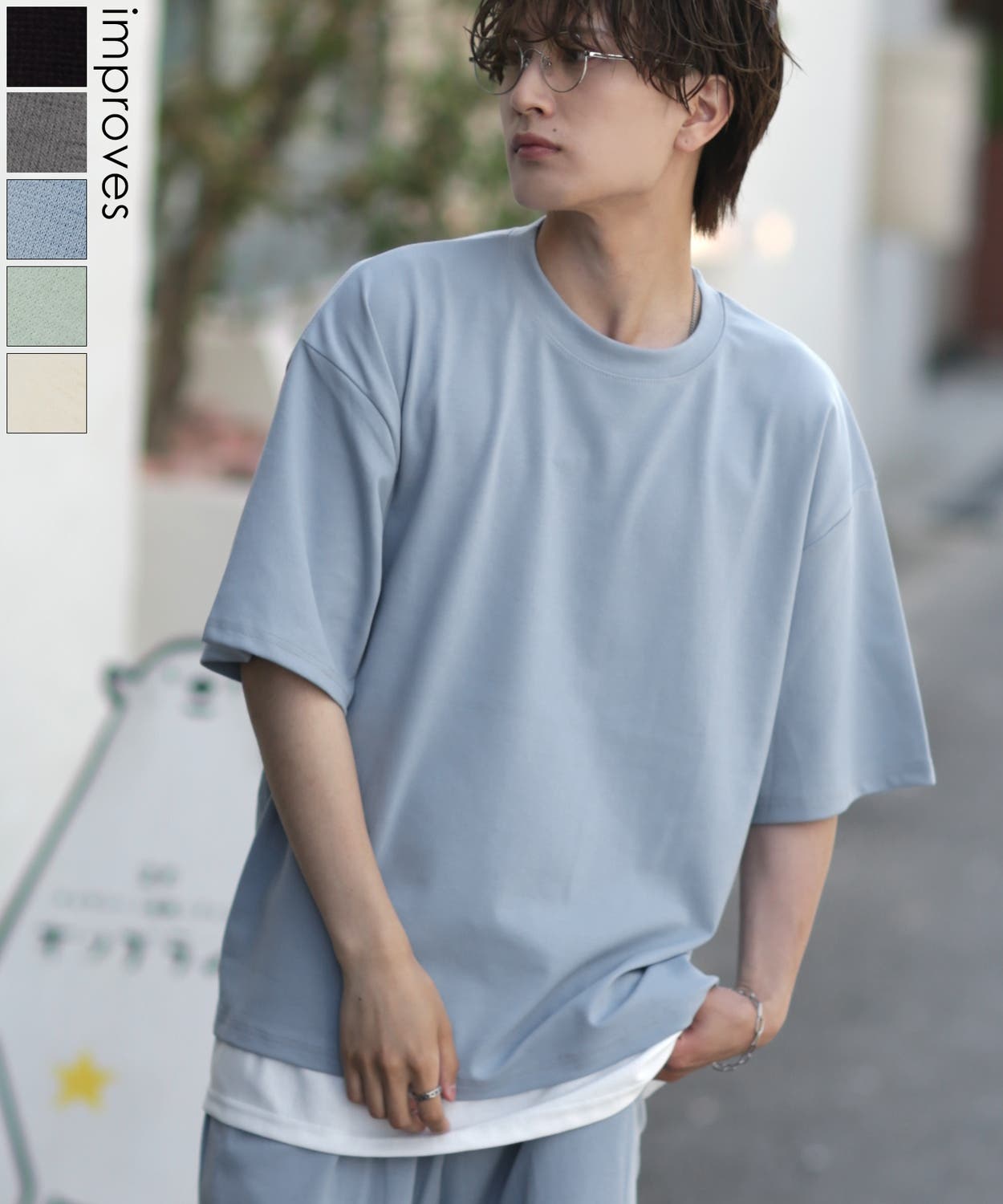 någonsstans レイヤード Tシャツ Mサイズ ネイビー någonsstans レイヤード Tシャツ Mサイズ ネイビー 楽天市場