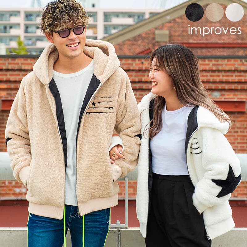 ファーパーカー メンズ レディース[品番：IP000005193]｜improves