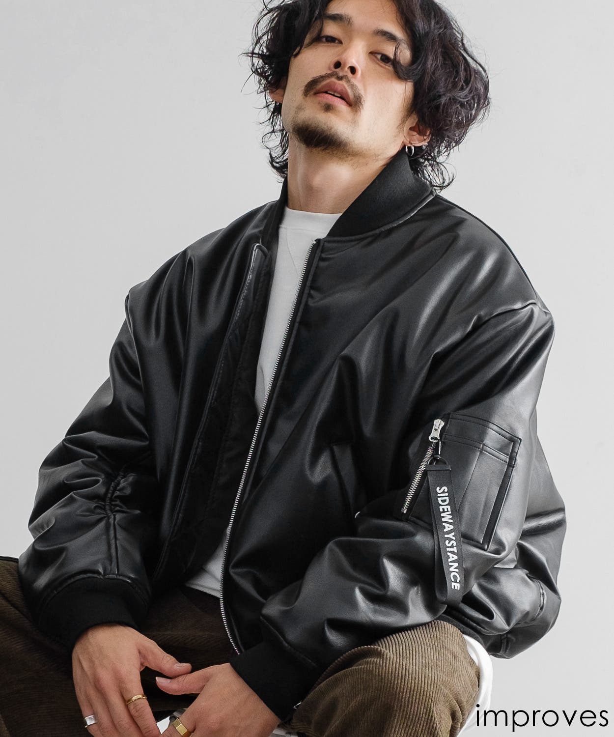 Lui's（ルイス）の「フェイクレザー MA-1（MA-1）」 - WEAR