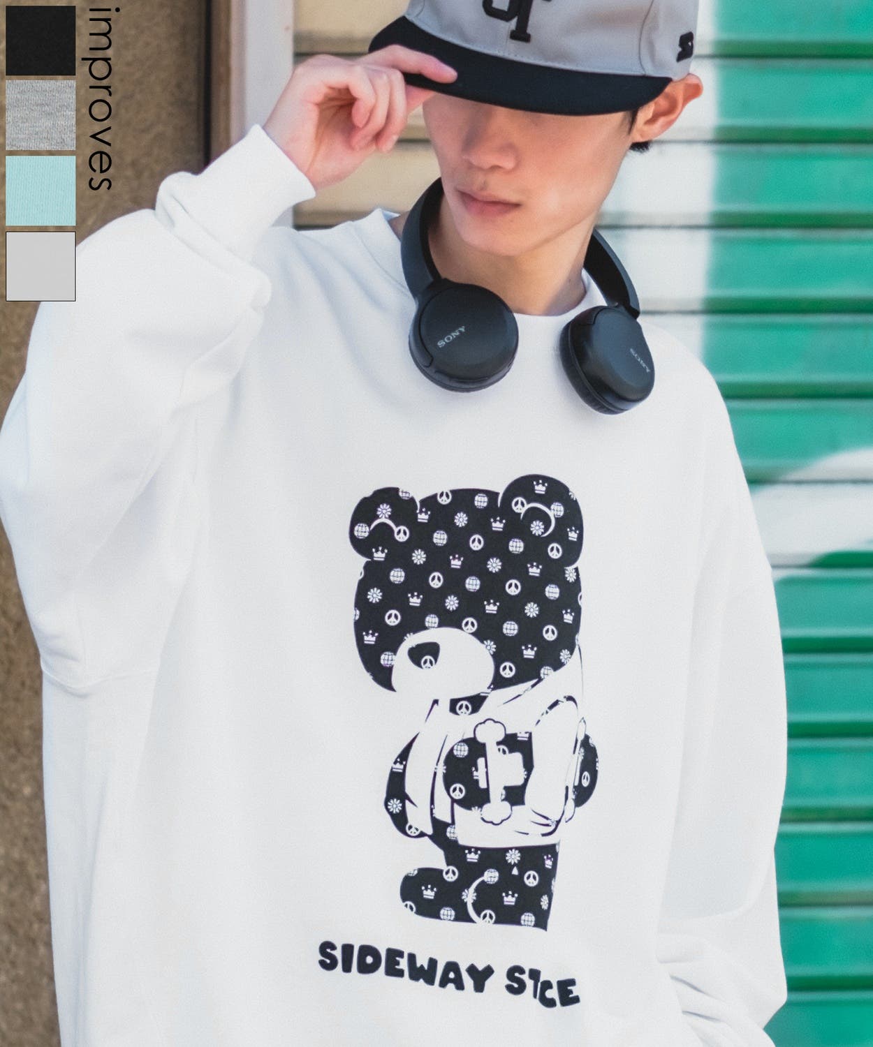 トレーナー メンズ SIDEWAY[品番：IP000006244]｜improves（イン