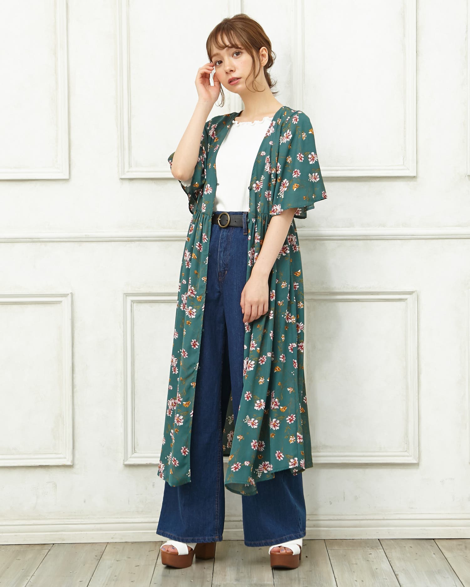 S・花柄JZ/ガウン[品番：INGW0003678]｜INGNI （イング）｜レディース