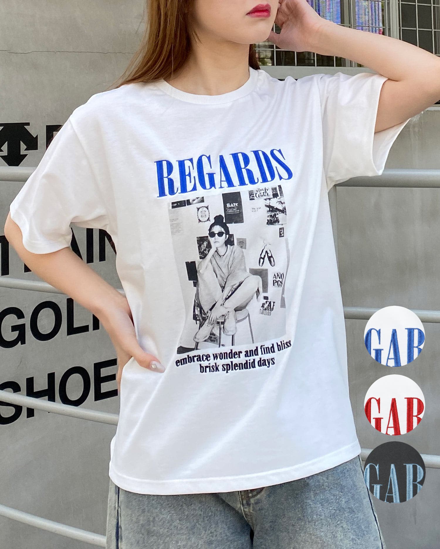 転写プリントT[品番：INGW0009953]｜INGNI （イング）のレディース 