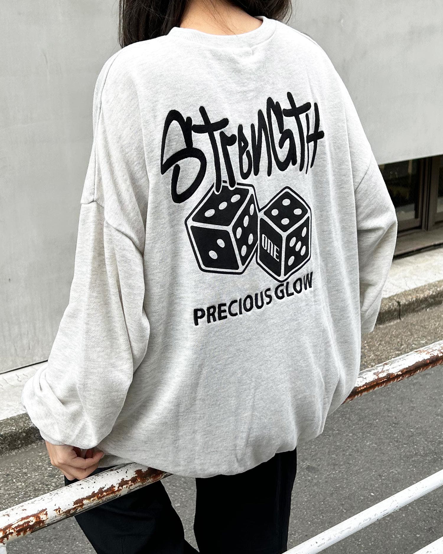 Backダイスロゴミニ裏毛チュニック[品番：INGW0009228]｜INGNI