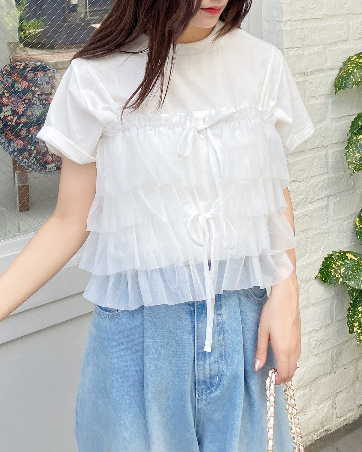 チュールフリルキャミビスチェTOPs[品番：INGW0010126]｜INGNI