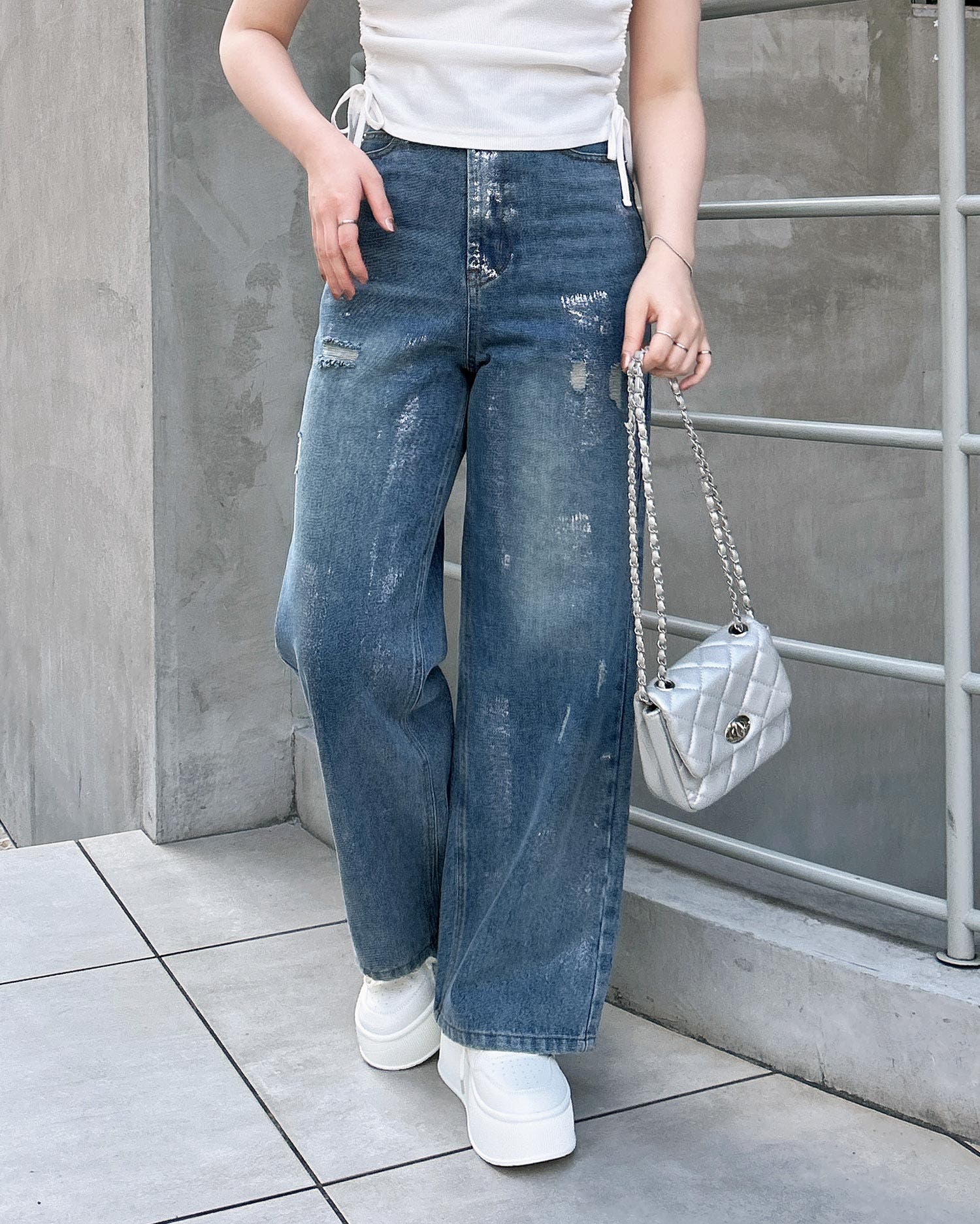 プリントデニムワイドパンツ[品番：INGW0010145]｜INGNI （イング