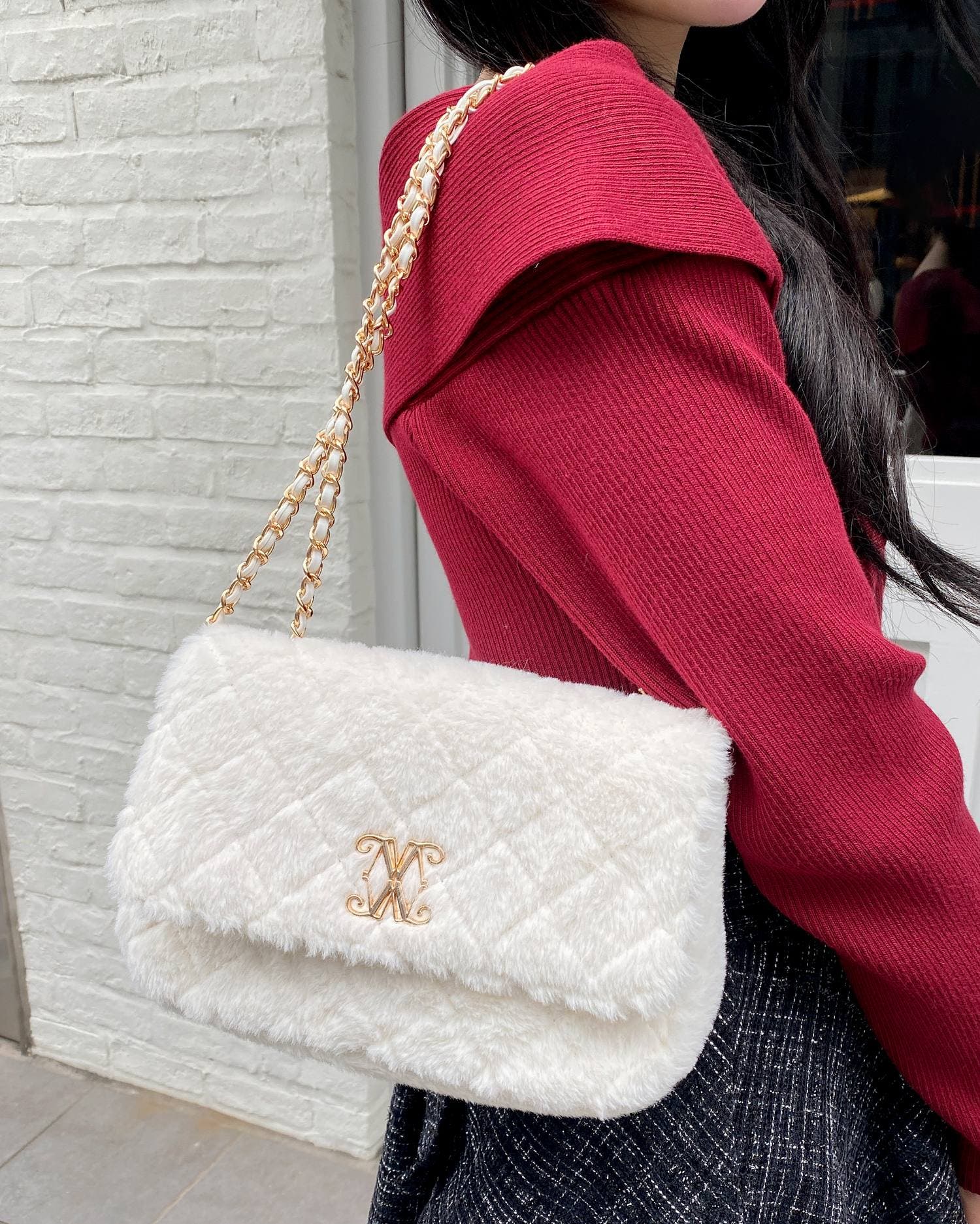 ファーキルティングショルダーバッグ[品番：INGW0011241]｜INGNI