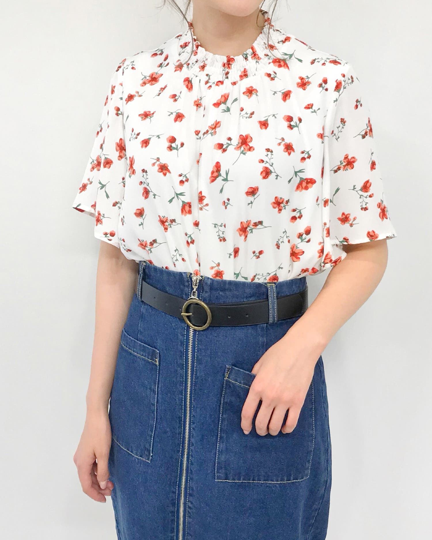 S・花柄HNフリル/TOPS[品番：INGW0003064]｜INGNI （イング