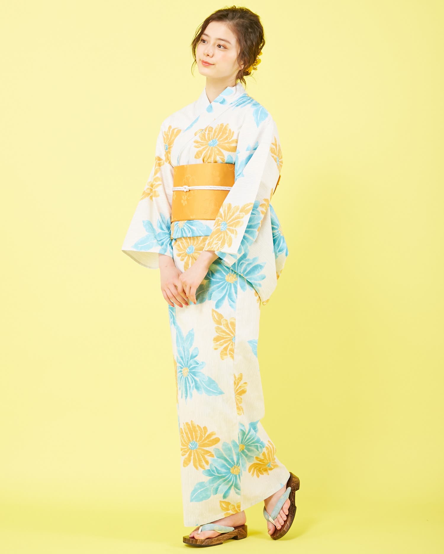 INGNI 浴衣セット 浴衣3点SET（モダン菊）[品番：INGW0005055]｜INGNI （イング