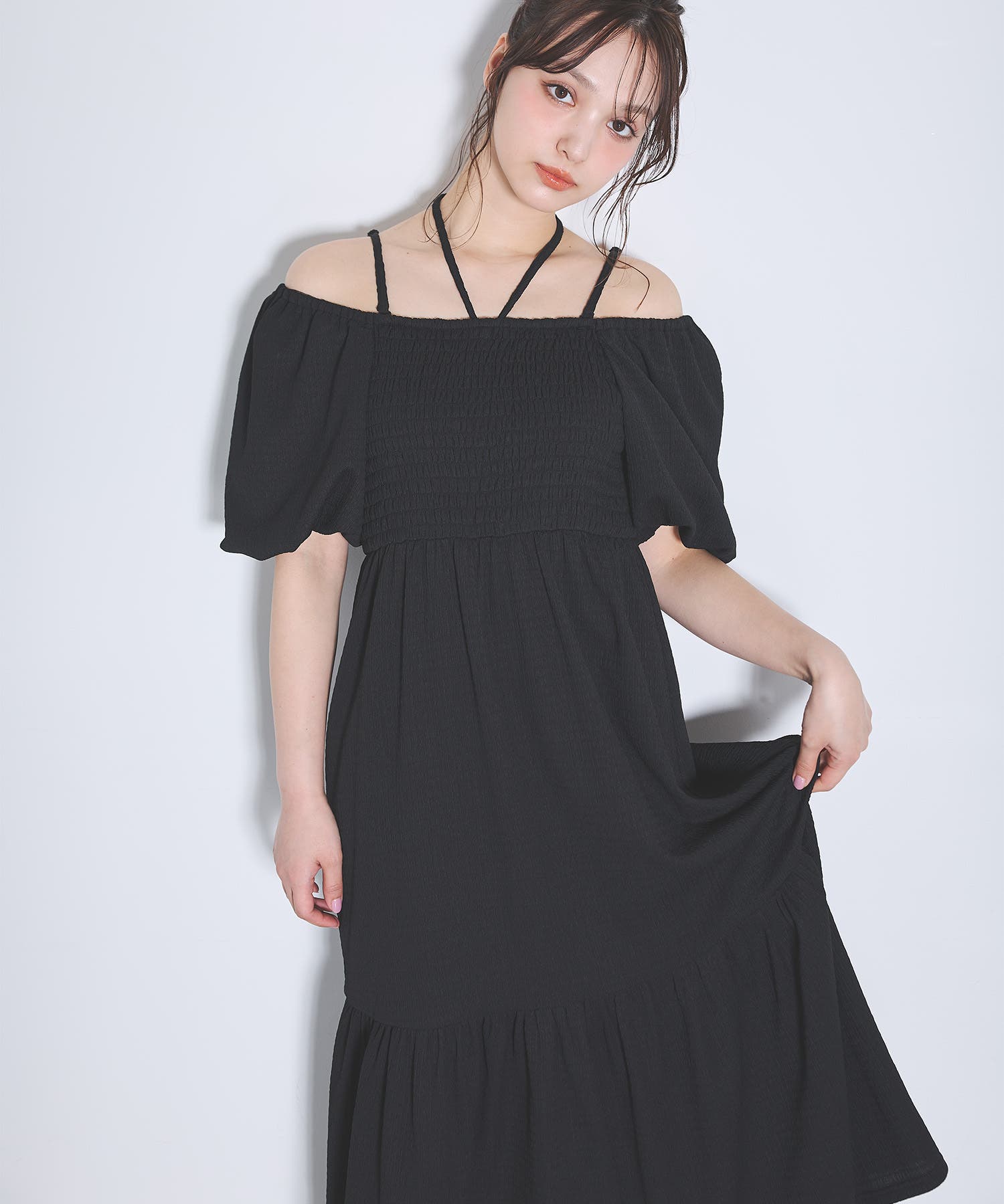 2Wayオフショルバルーンスリーブワンピース[品番：INGW0010749]｜INGNI