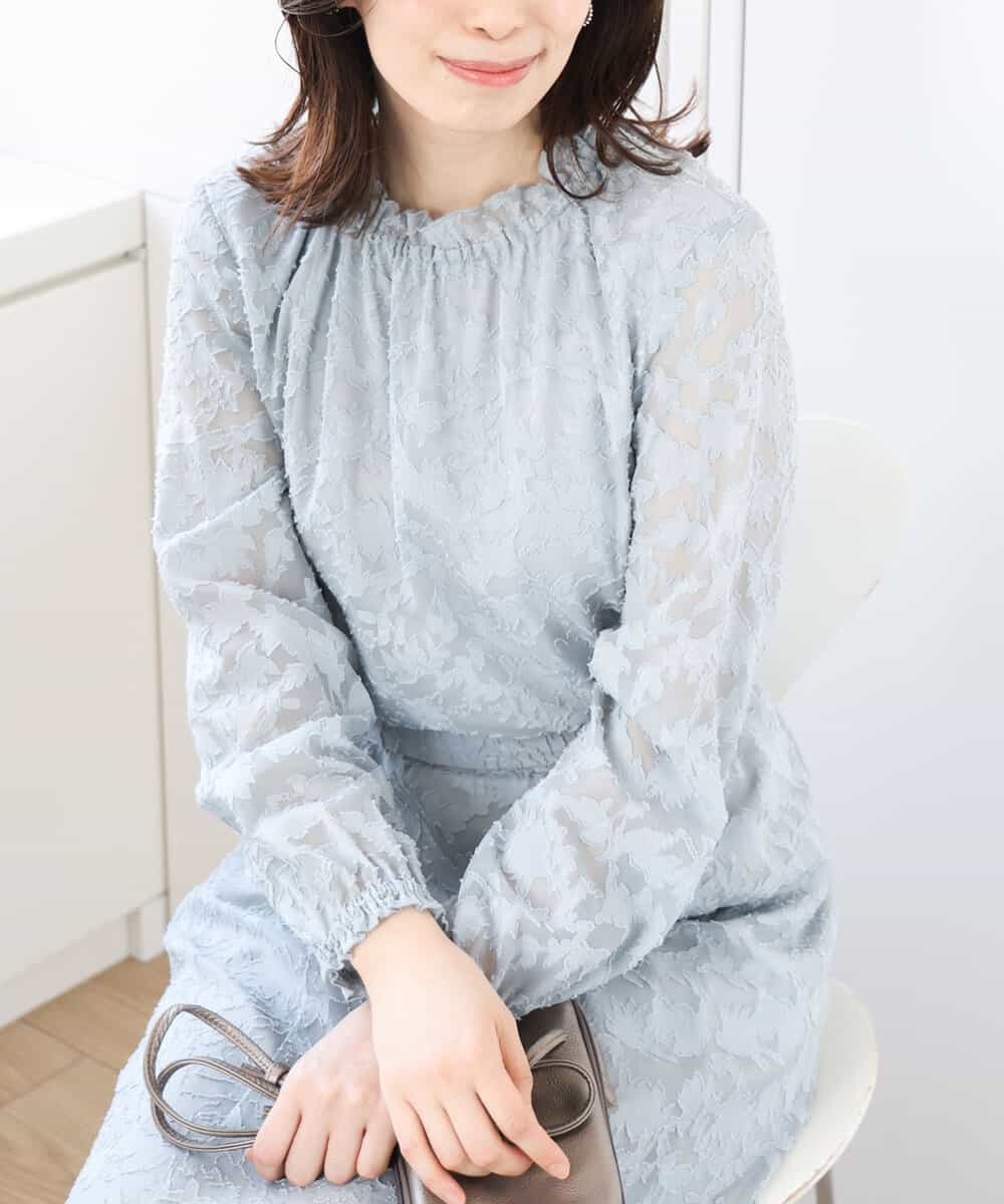 make ai メイクアイ ジャガードブラウス