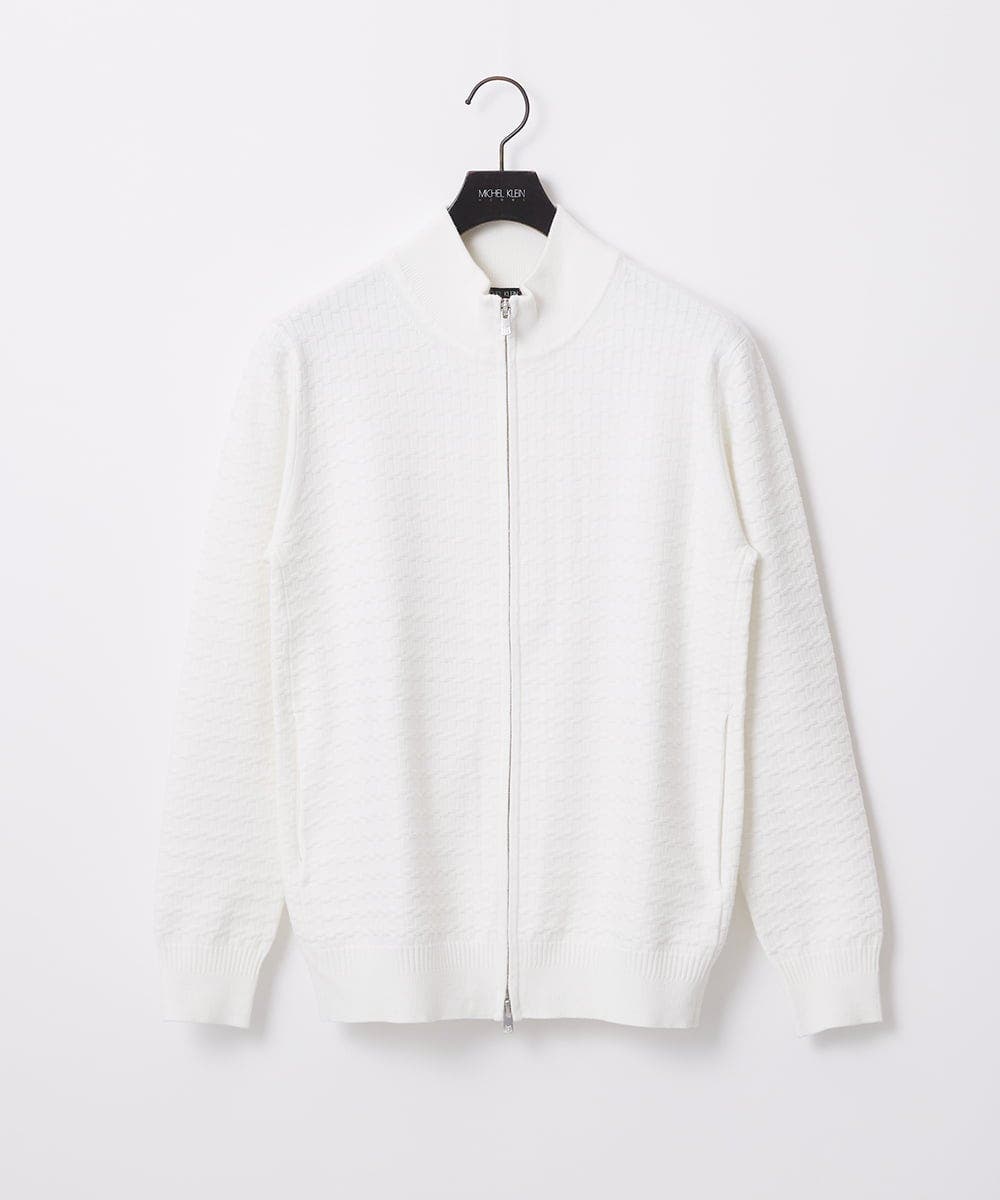 クラシカルニットZIPアップカーディガン[品番：ITKW0020443]｜MICHEL