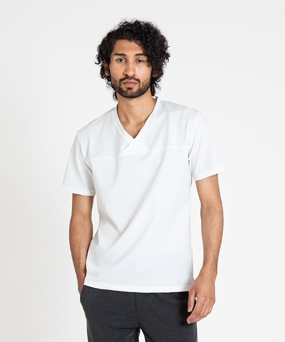 ミワンネ 日本製》カシュクールVネックカットソー[品番：ITKW0012932]｜MICHEL