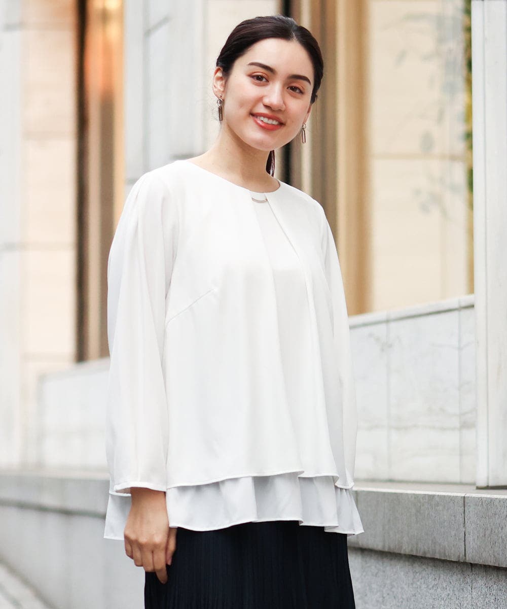 epa tuck tuck blouse エパ　ブラウス　白 epa tuck tuck blouse エパ ブラウス 白