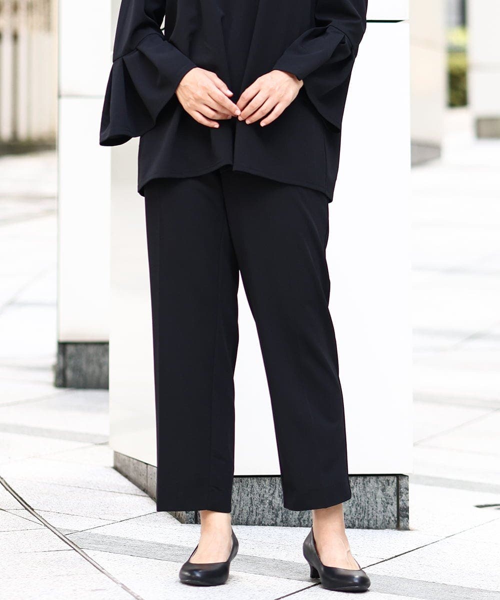 カットジョーゼットテーパードパンツ[品番：ITKW0019555]｜eur3 