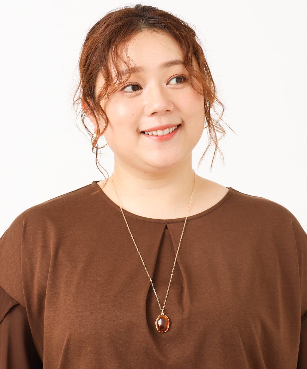 天然石コレクション 裏表で使用可能 RHEA ロングネックレス organic-gems_necklace-