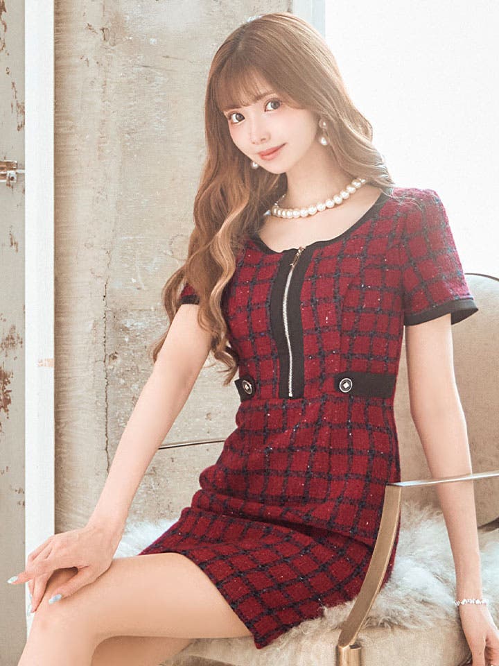 ジュエルズ♡キャバドレス ラメセットアップ ゴールド XS.S.Mあり/920