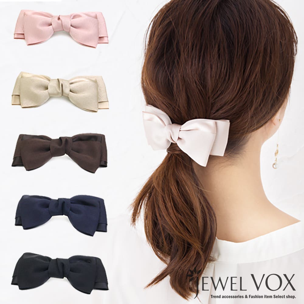 バレッタ ヘアアクセ サテン[品番：VX000001616]｜Jewel vox（ジュエル