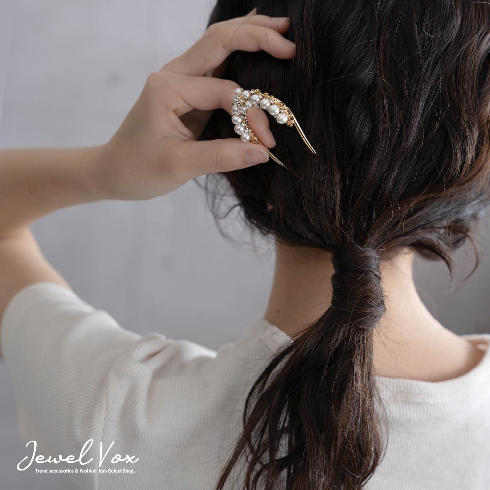 かんざし ヘアアクセサリー パール[品番：VX000001576]｜Jewel vox