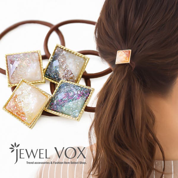 ヘアゴム クラッシュ シェル[品番：VX000001096]｜Jewel vox（ジュエル