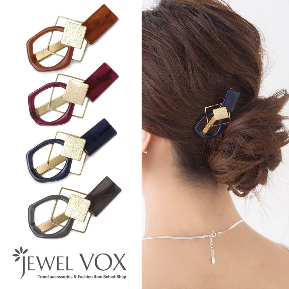 ヘアクリップ ヘアアクセ クリップ[品番：VX000004448]｜Jewel vox