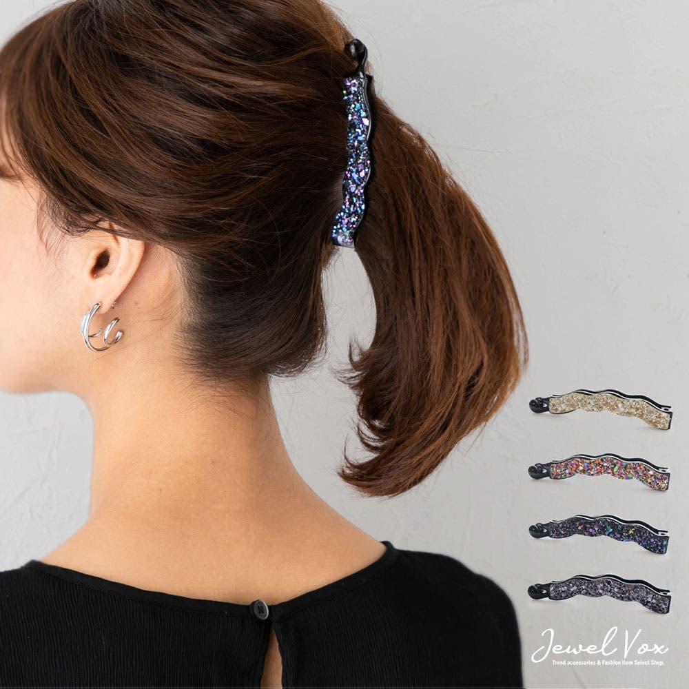 バナナクリップ ヘアアクセ ヘアクリップ[品番：VX000005969]｜Jewel