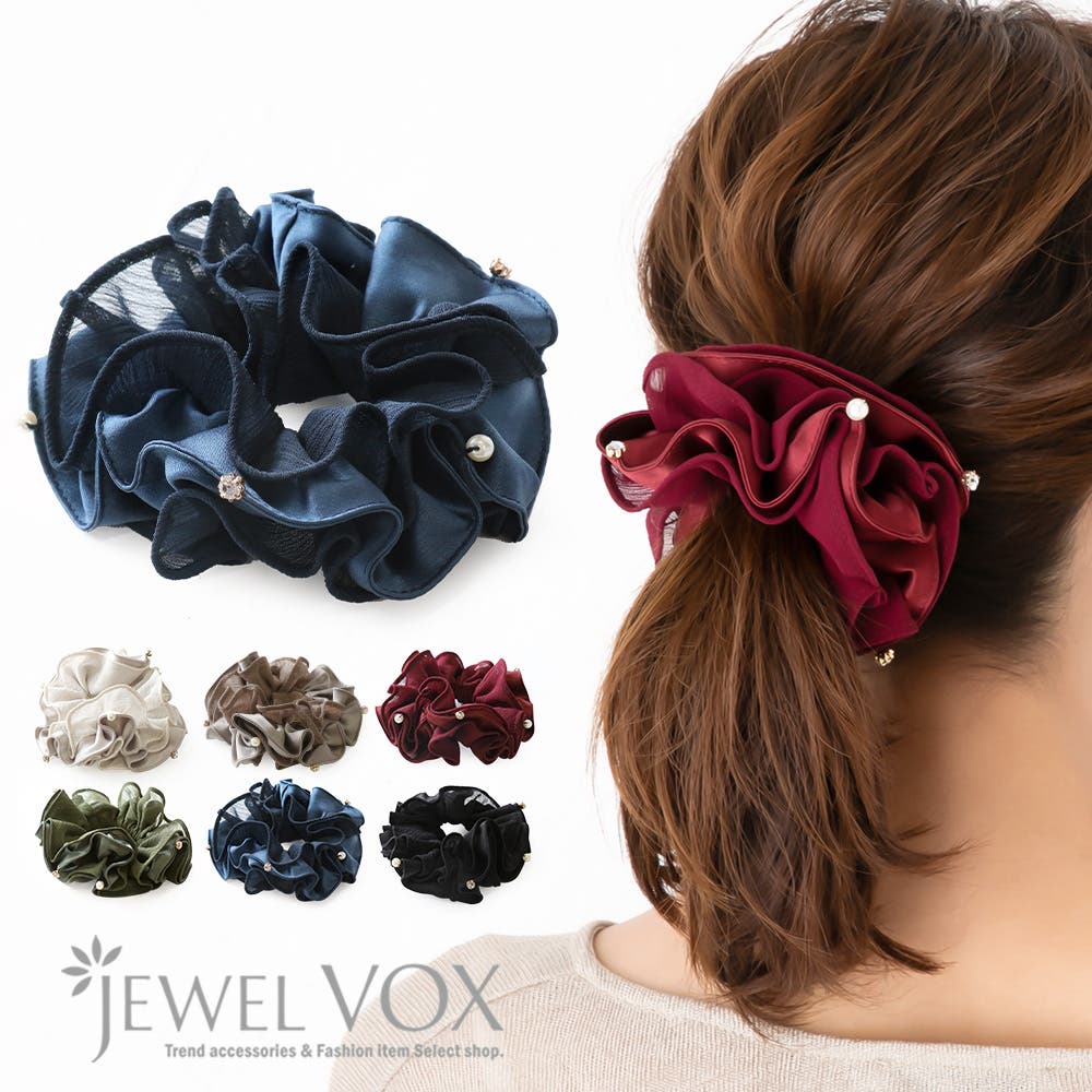 シュシュ ヘアアクセ ヘアゴム[品番：VX000005930]｜Jewel vox