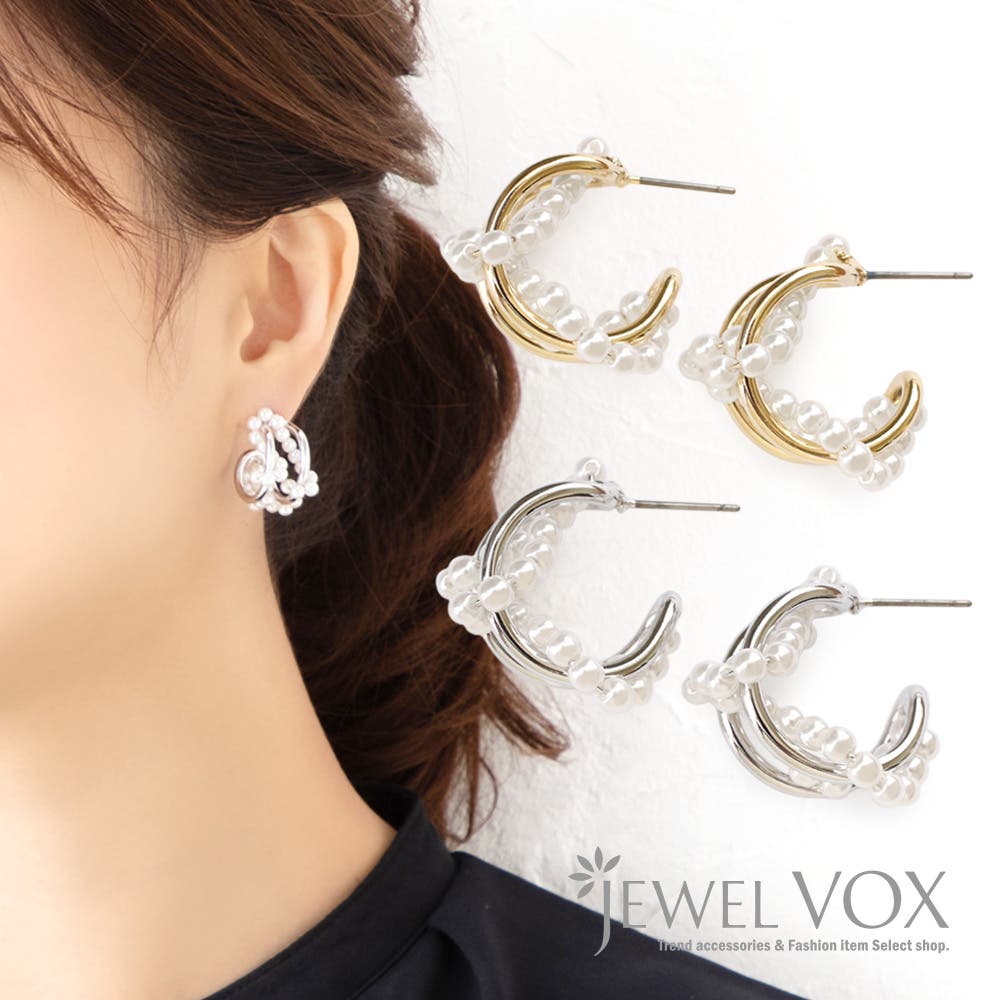 ピアス チタンポスト 金属アレルギー[品番：VX000006642]｜Jewel vox