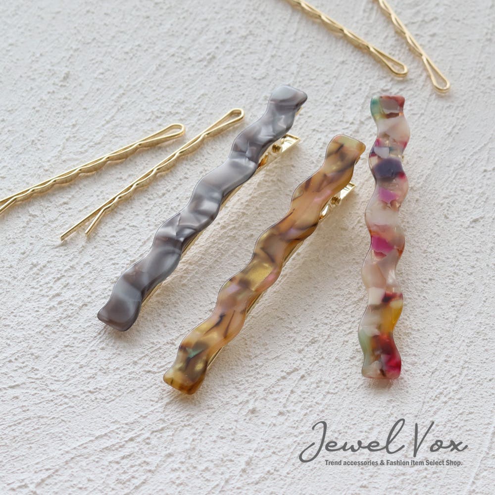 ヘアクリップ ヘアピン セット[品番：VX000007051]｜Jewel vox