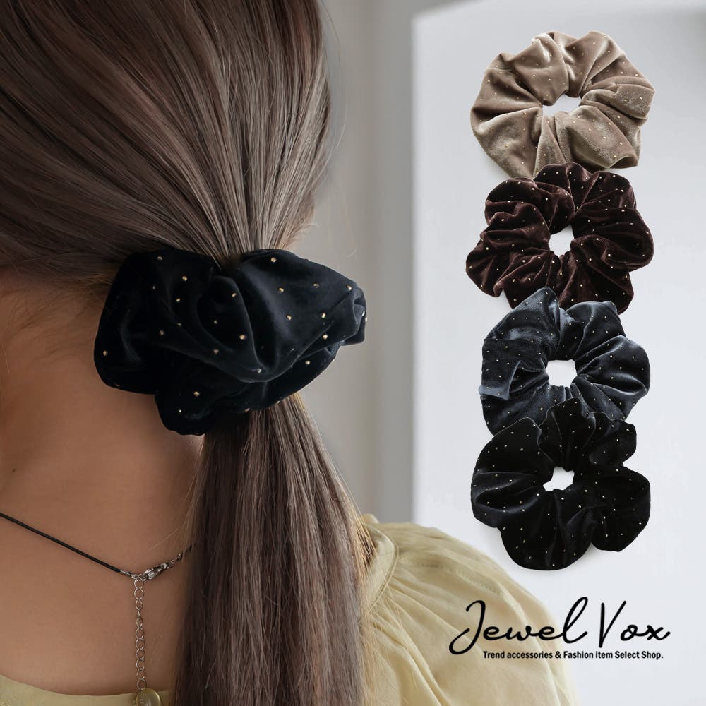 シュシュ ヘアゴム ヘアアクセサリー[品番：VX000007743]｜Jewel vox