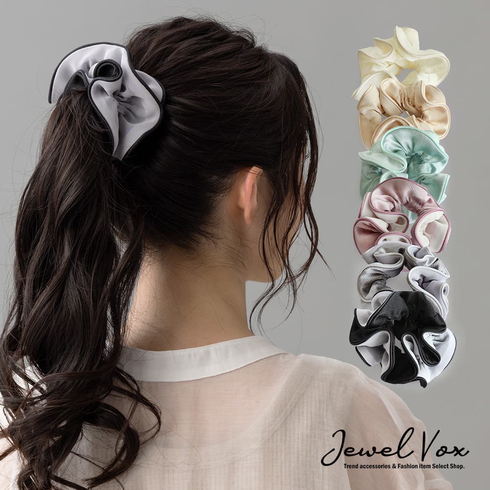 シュシュ ヘアゴム ヘアアクセ[品番：VX000007763]｜Jewel vox