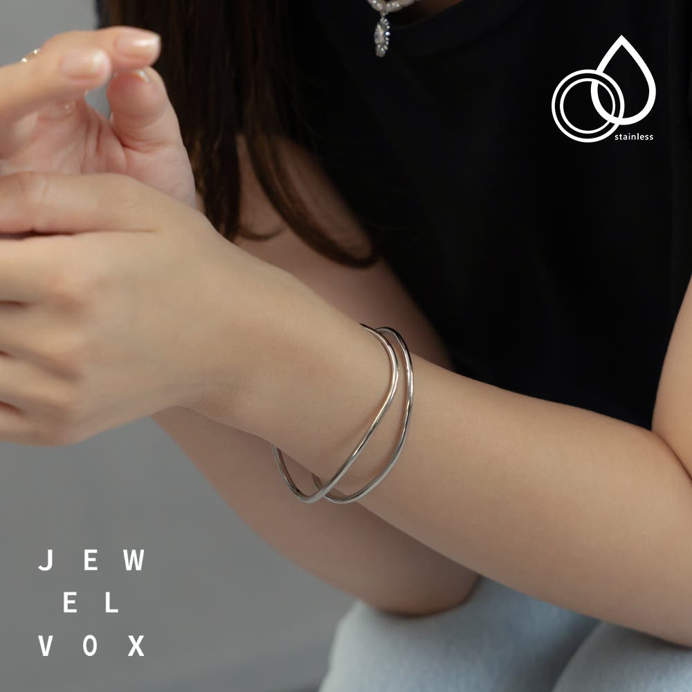 ブレスレット バングル ステンレス[品番：VX000008780]｜Jewel