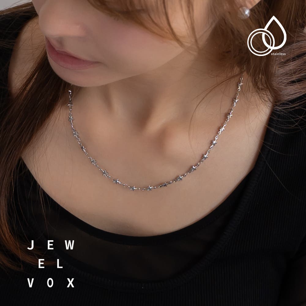 ネックレス ショートネックレス ステンレス製[品番：VX000008991