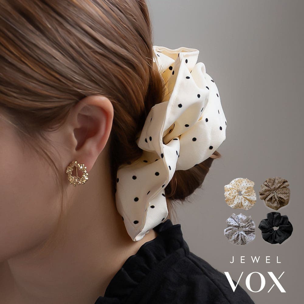 シュシュ ヘアゴム ヘアアクセ[品番：VX000009238]｜Jewel vox