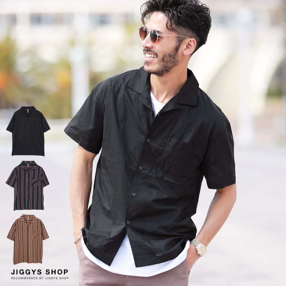 定番◇ローン半袖開襟シャツ◇[品番：JG000011897]｜JIGGYS SHOP