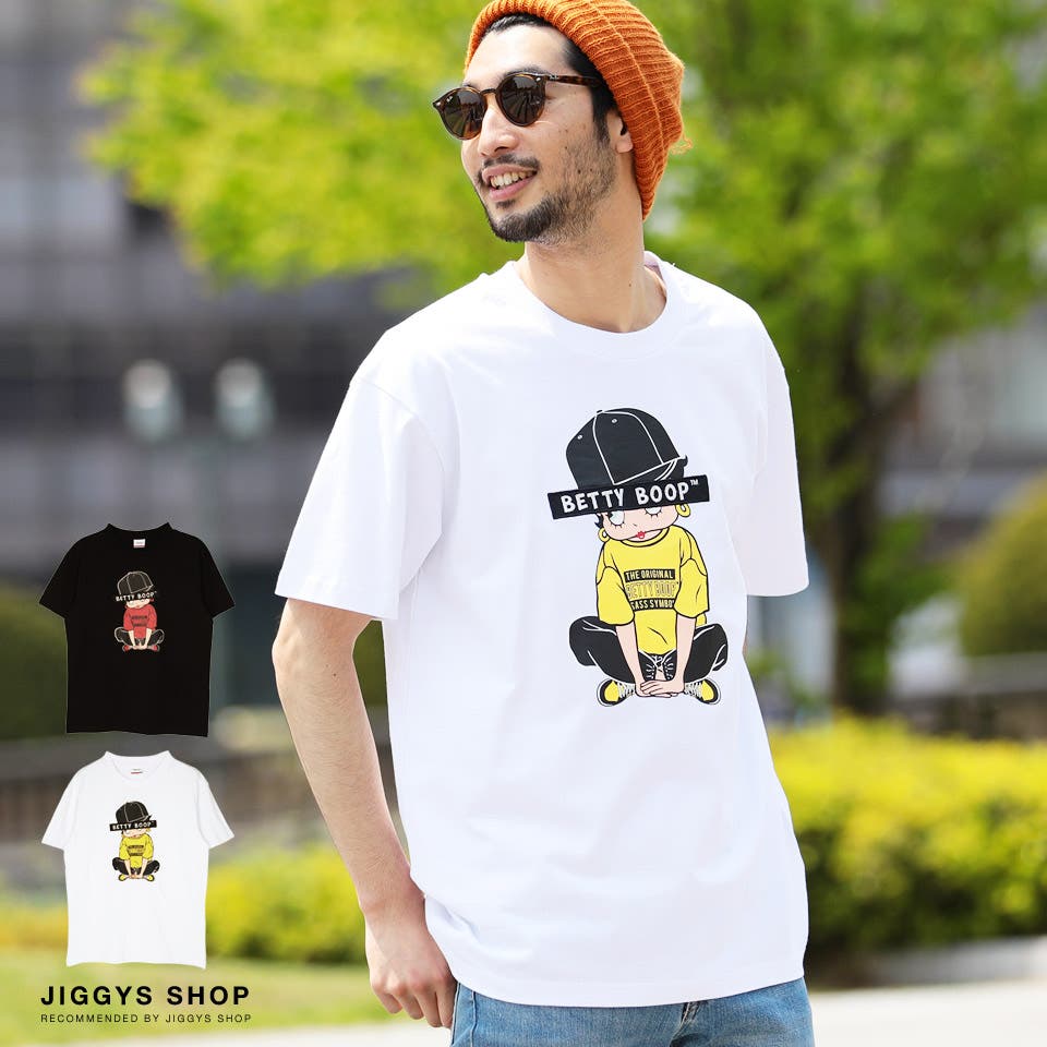 定番 韓国◇天竺キャップBETTY半袖Tシャツ◇[品番：JG000011949