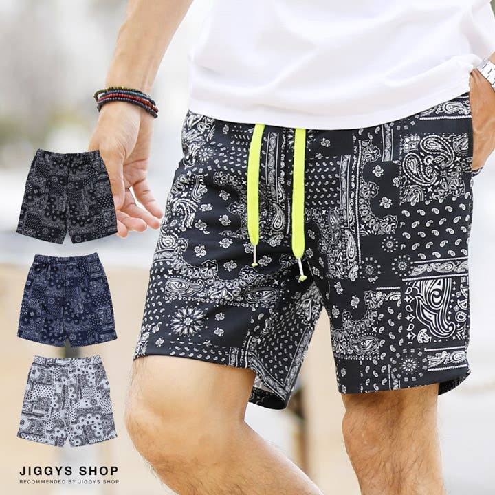 ペイズリーハーフショーツ[品番：JG000013268]｜JIGGYS SHOP（ジギーズ