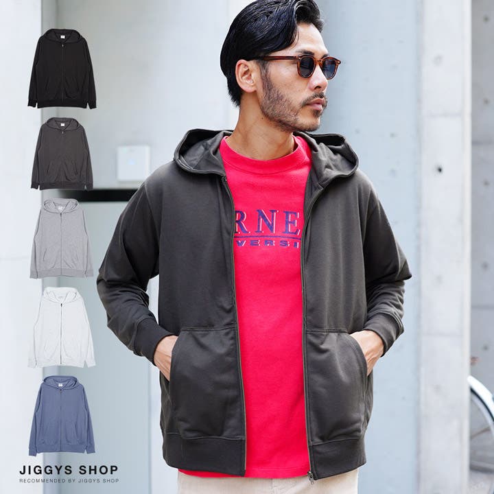 ◇ミニ裏毛 ZIPパーカー◇パーカー メンズ[品番：JG000014192]｜JIGGYS