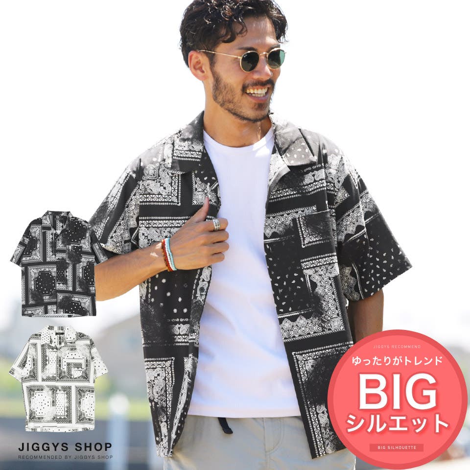 定番◇バンダナ開襟シャツ◇[品番：JG000012055]｜JIGGYS SHOP（ジギー