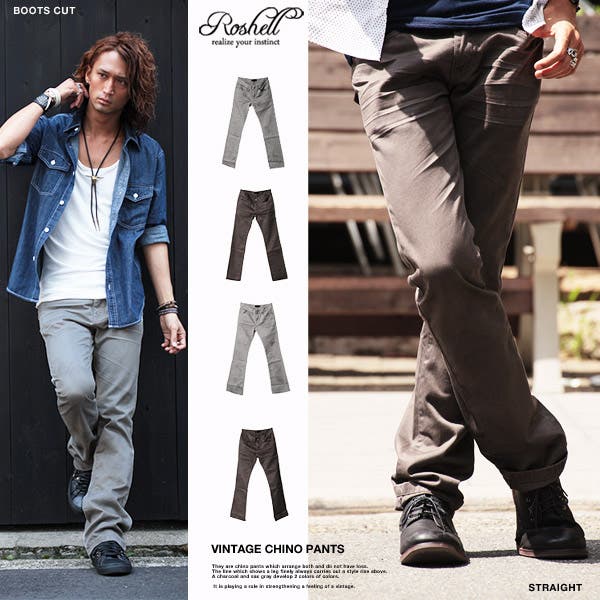 ◇Roshellヴィンテージチノパンツ◇お兄系 Men s[品番：JG000004334