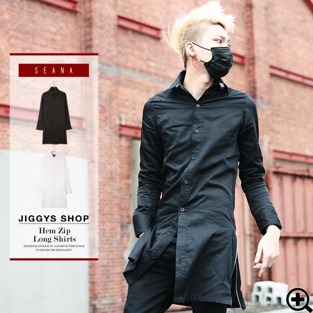 ◇SEANA(シーナ) ヘムZIPロングシャツ◇シャツ 長袖[品番：JG000007612